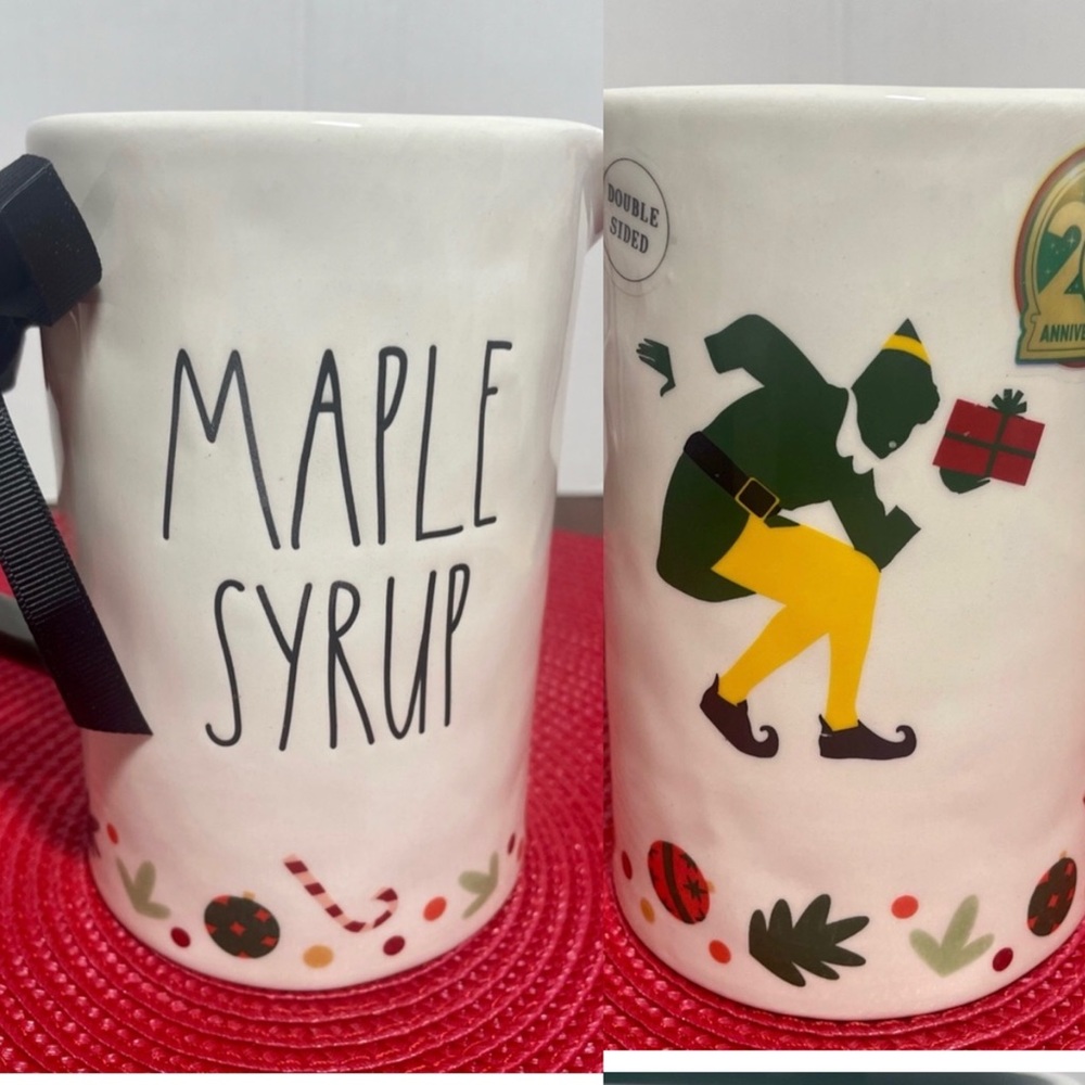 Rae Dunn Buddy the Elf 20th Anniversary Maple Syrup Pitcher.